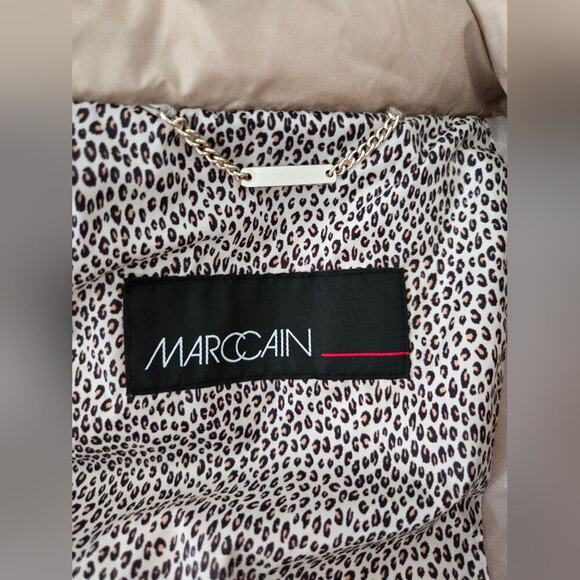 Marc Cain Oversized Puffer Vest Champagne color sz 3 - Picture 4 of 9